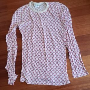 Porridge long sleeve knot top. Size medium